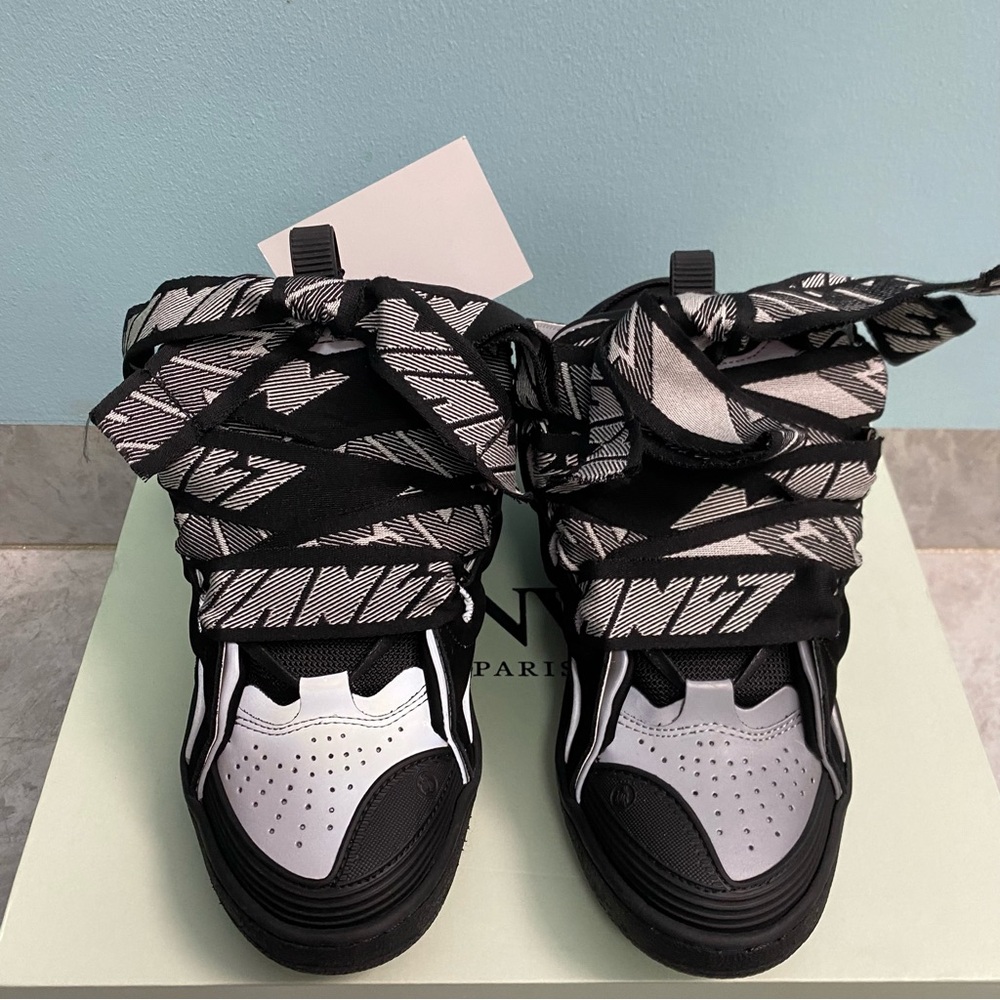 Lanvin Black and White Kids Sneakers - Picture 6 of 6